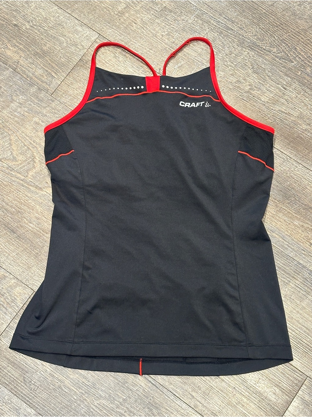 Craft New Wave Sports Red and Black Y2K Athleisure Tank Top Large